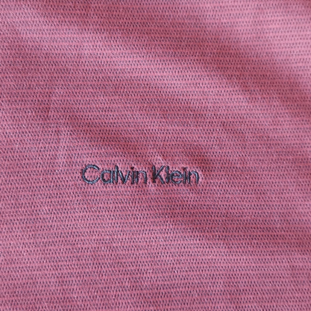Calvin Klein Long Sleeve Tipped Collar Knit T-Shirt - Picture 5 of 5